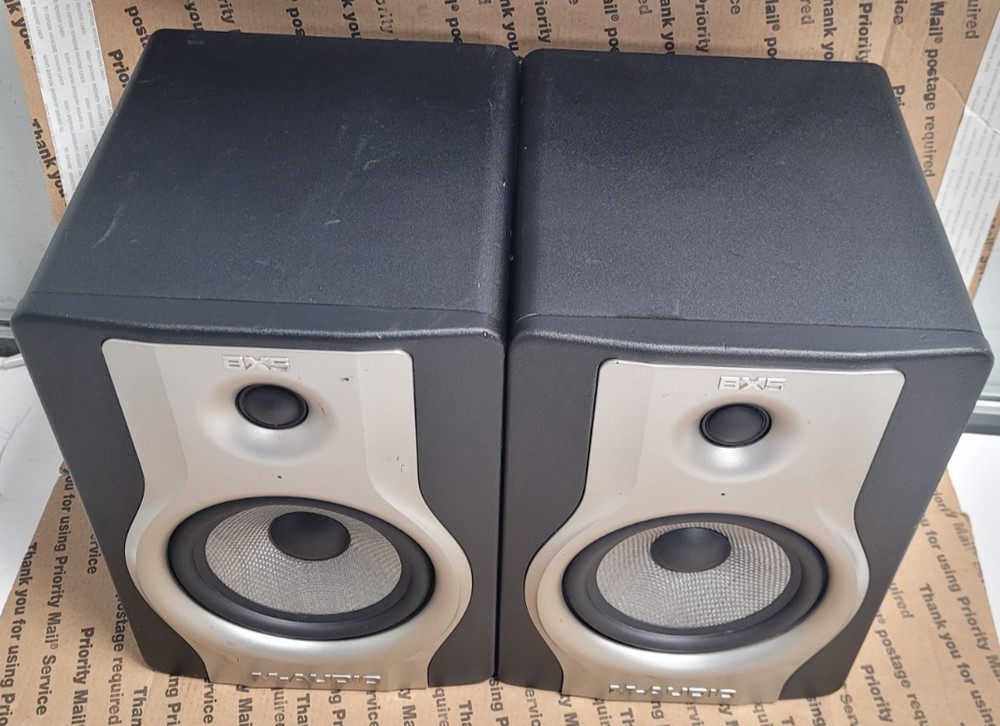 (PAIR!) M-Audio BX5 Black Carbon Speaker W/POWER CORDS (TESTED)