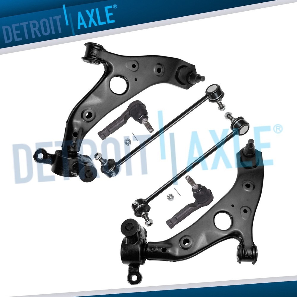Front Lower Control Arms Sway Bars Outer Tie Rod Ends for 2013 - 2016 Mazda CX-5