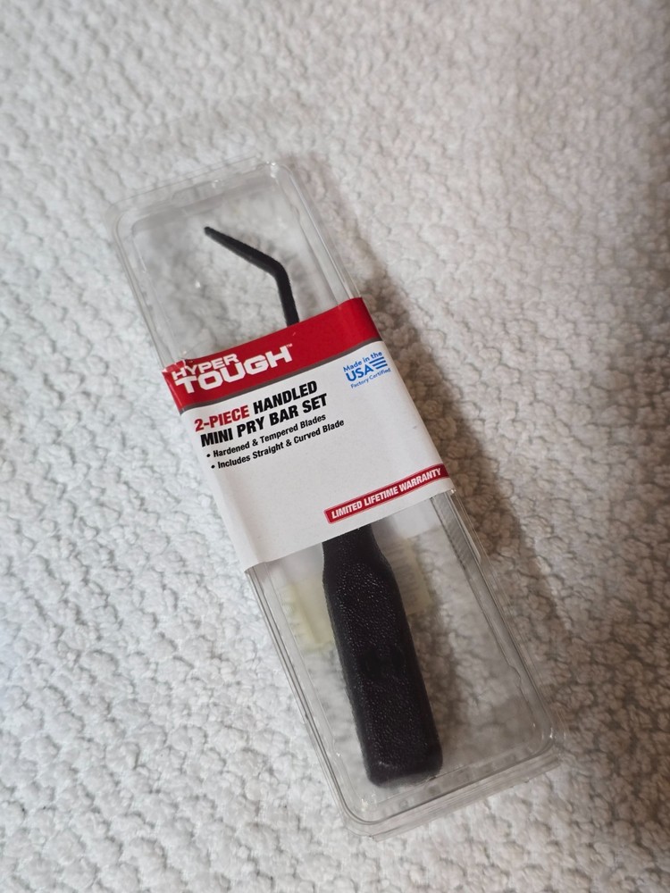 Hyper Tough Curved Blade Mini Pry Bar Tool