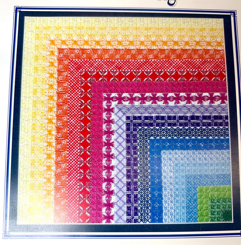 DebBee's Designs SPECTRUM Rainbow Canvaswork Chart Pattern Booklet Debbie Rowley