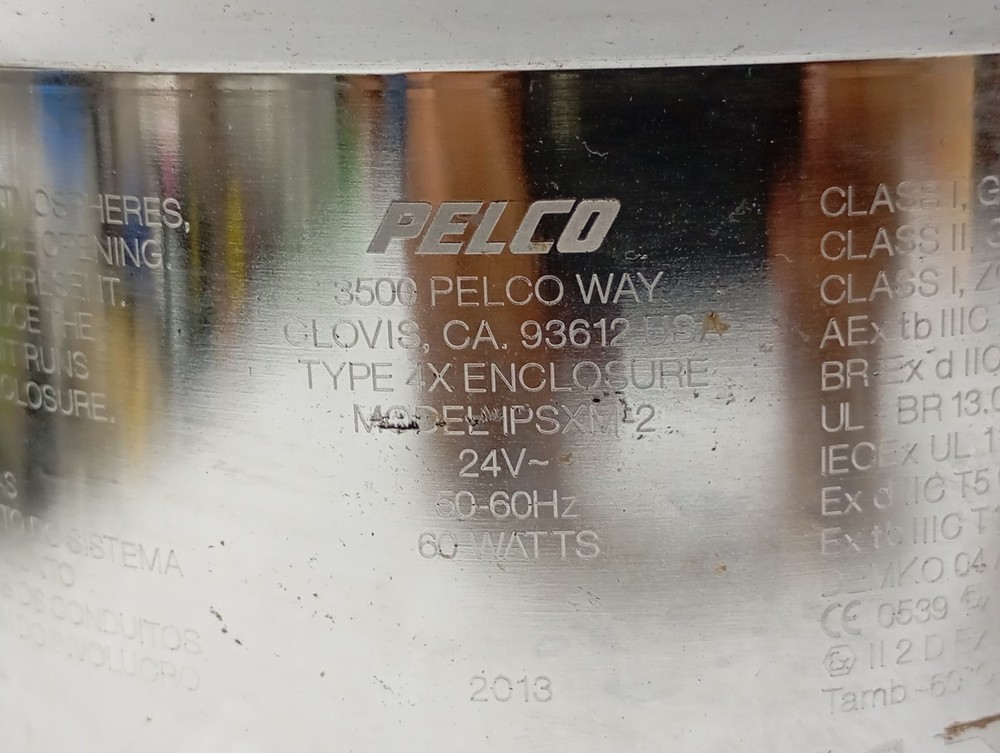 PELCO Type. IPSXM2 24V EXPLOSION PROOF CAMERA