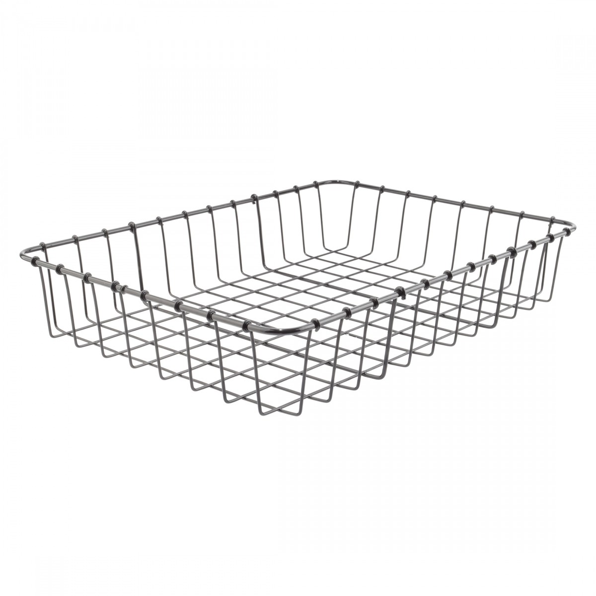 Wald No Hardware Steel Bicycle Front Basket 17x12x3" - Durable Powder-Coated