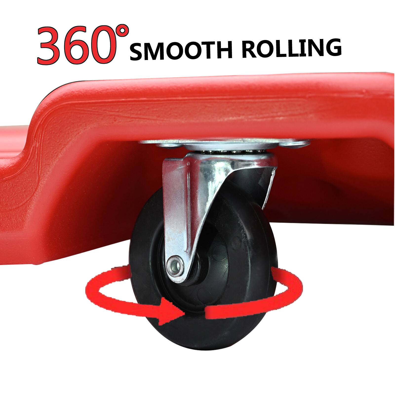 40" Low Profile Mechanic Creeper LED Light Auto Repair Automotive Rolling Garage