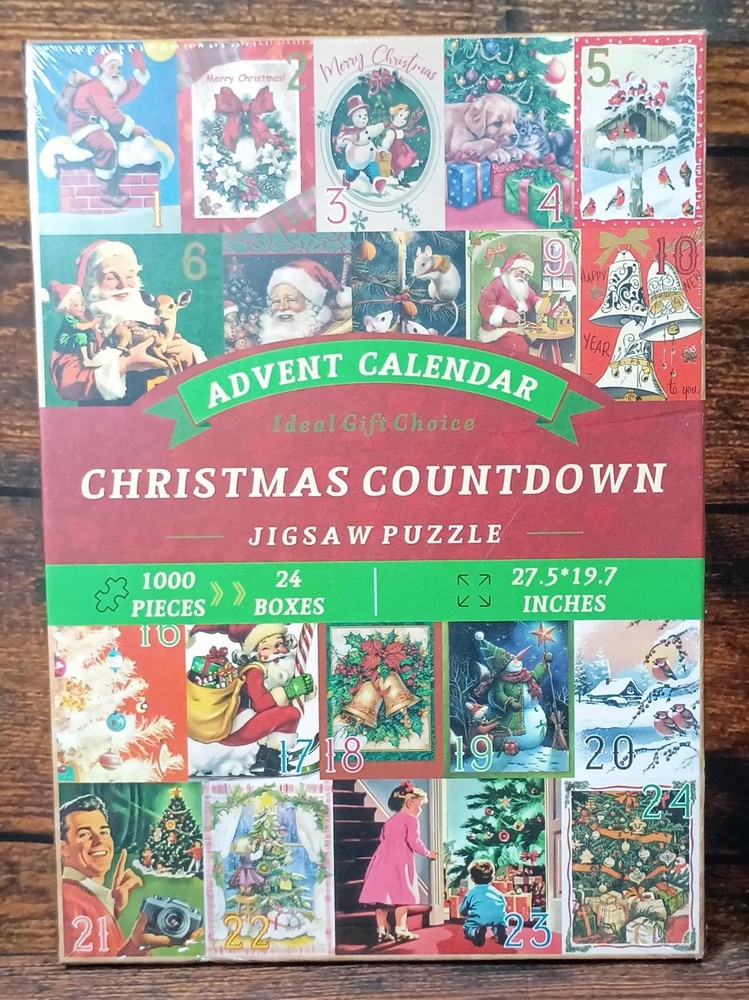 Christmas Countdown Advent Calendar Jigsaw Puzzle 1000 Pieces