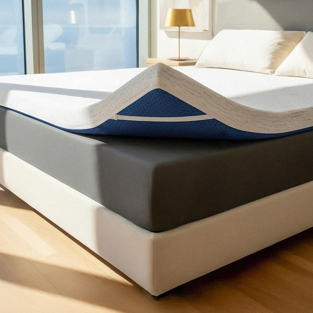 ViscoSoft 3 Inch Memory Foam Mattress Topper Queen - Select High Density