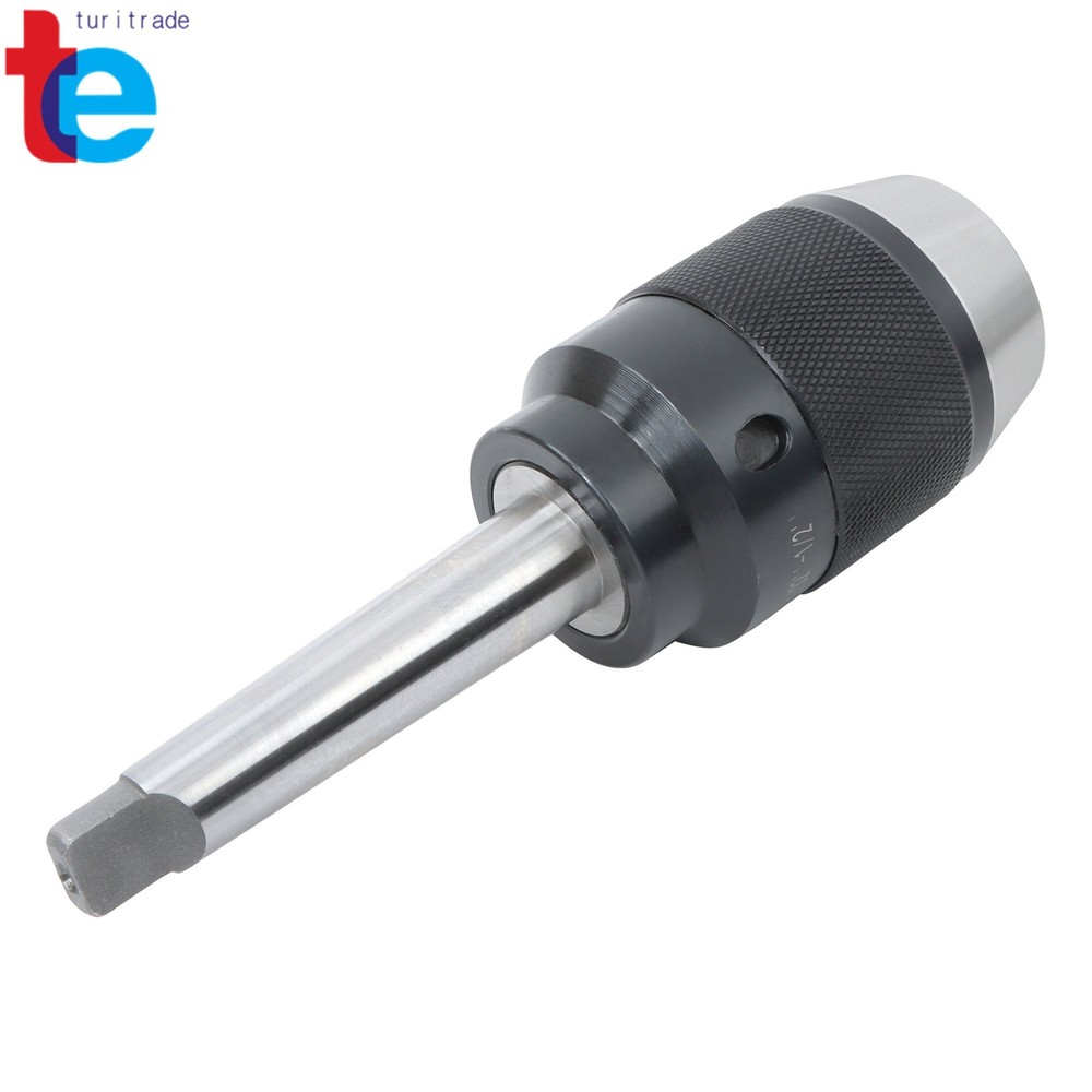 MT2 Morse Taper Keyless Drill Chuck 1/32 to 1/2" with Solid Shank