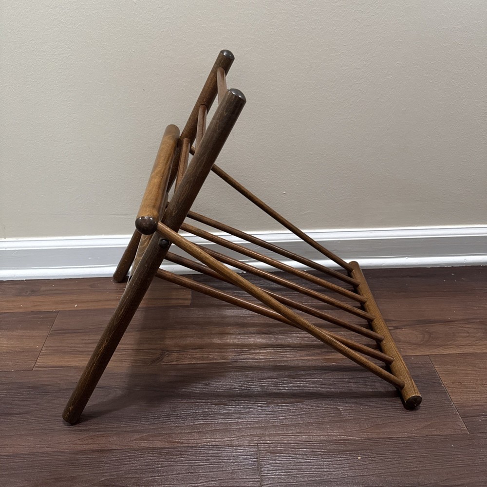 VTG Solid Wood Footstool Gout Leg Elevating Stool Mcm Mid Century