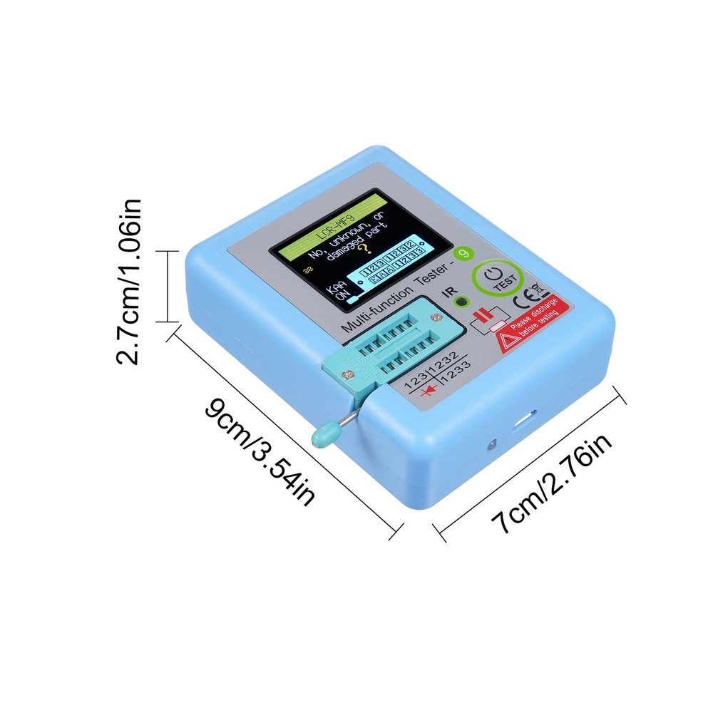 1--MF9 1.8'' TFT LCD Display Multi-meter Transistor Tester Diode Triode