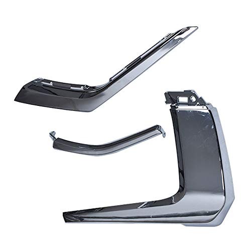 LH Front Bumper Upper Chrome Trim Molding Strip Replacement for Outlander