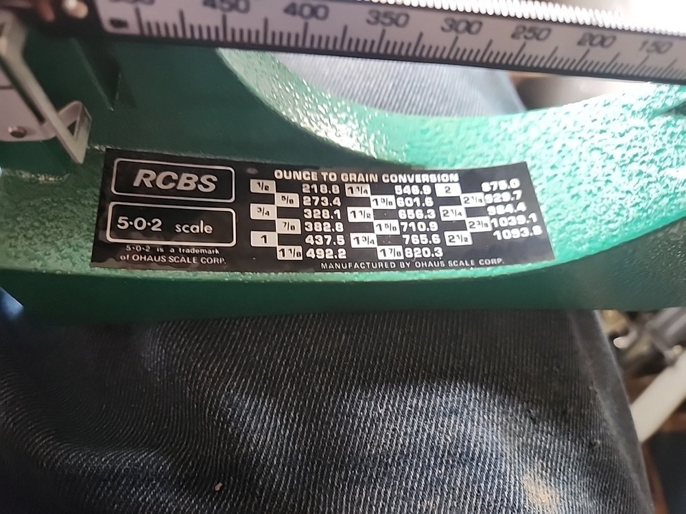 RCBS Model 5-0-2 Reloading Scale Powder Scale W/ Box