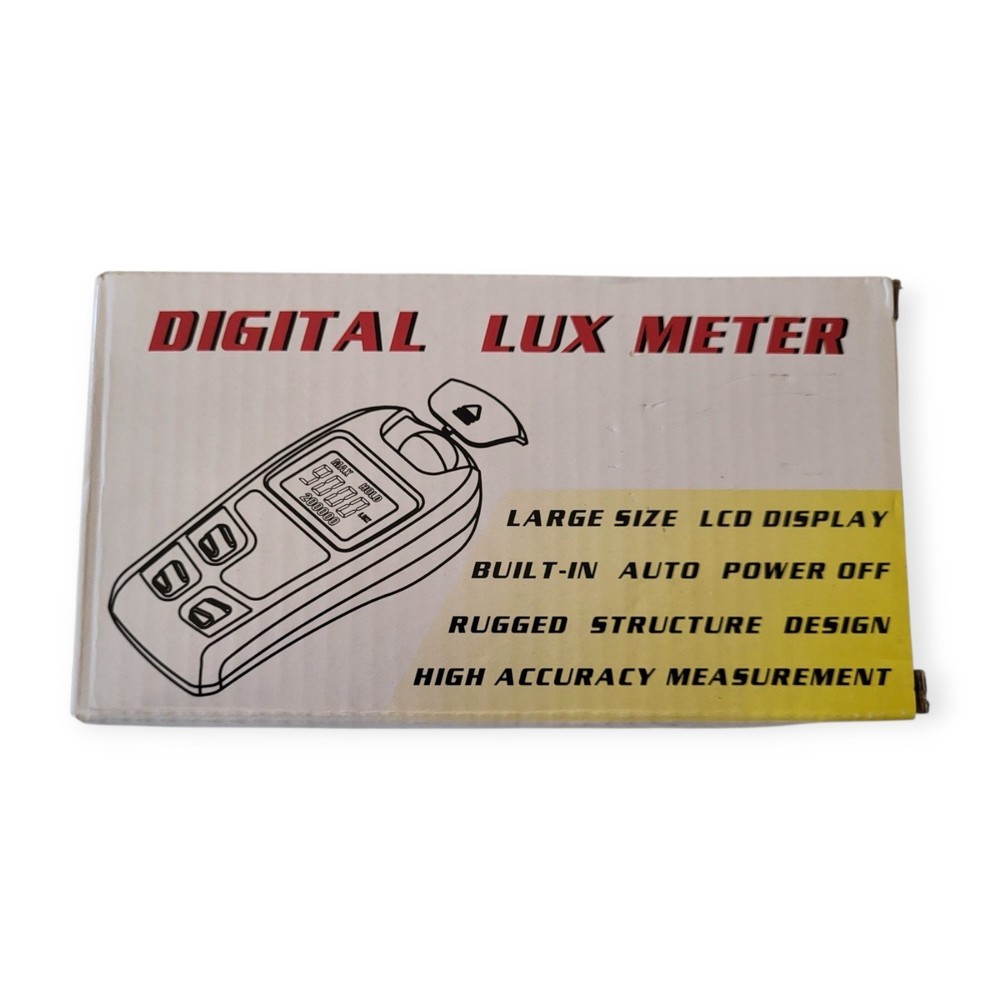 Digital Light Meter Illuminance Tester Luxmeter Illuminometer Auto Shutdown LCD