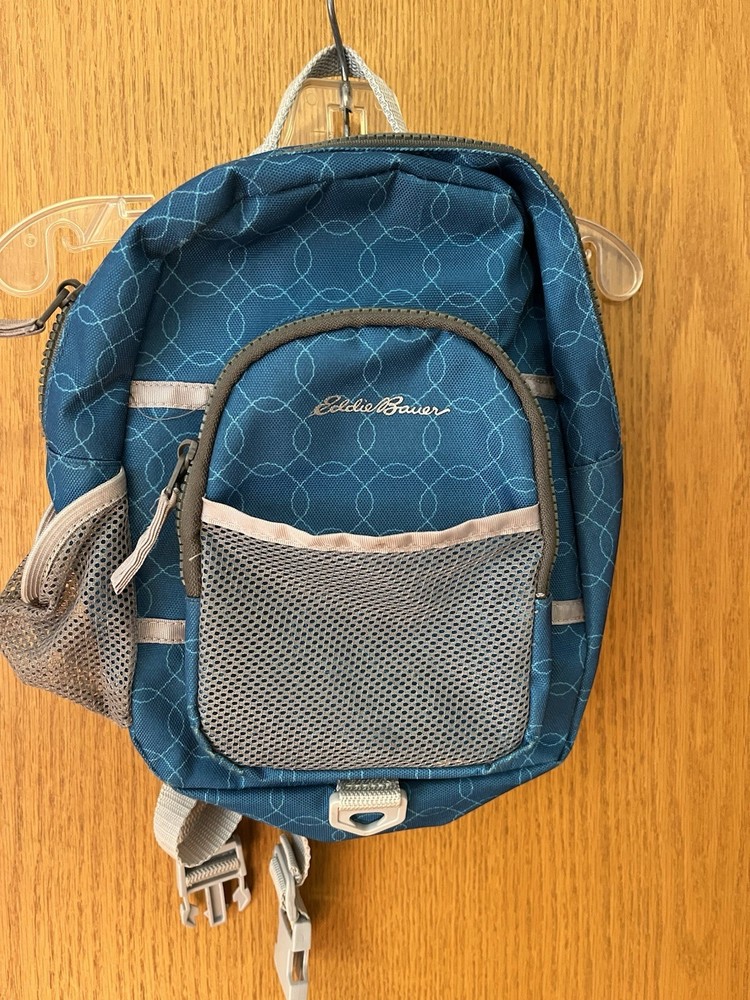 Eddie Bauer Small Backpack Mini Blue And Gray Nylon Goldbug