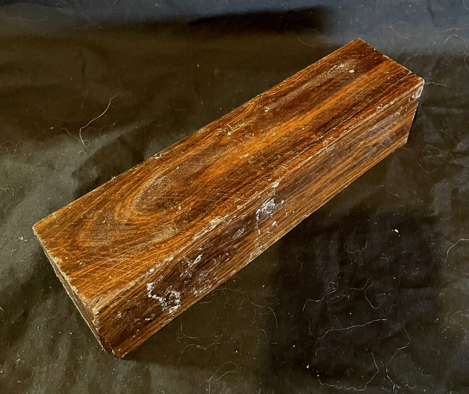 1 Real Lignum Vitae 1.5x1.5x6 Guaiacum Cracked Wood Bossing Mallets Tools Handle