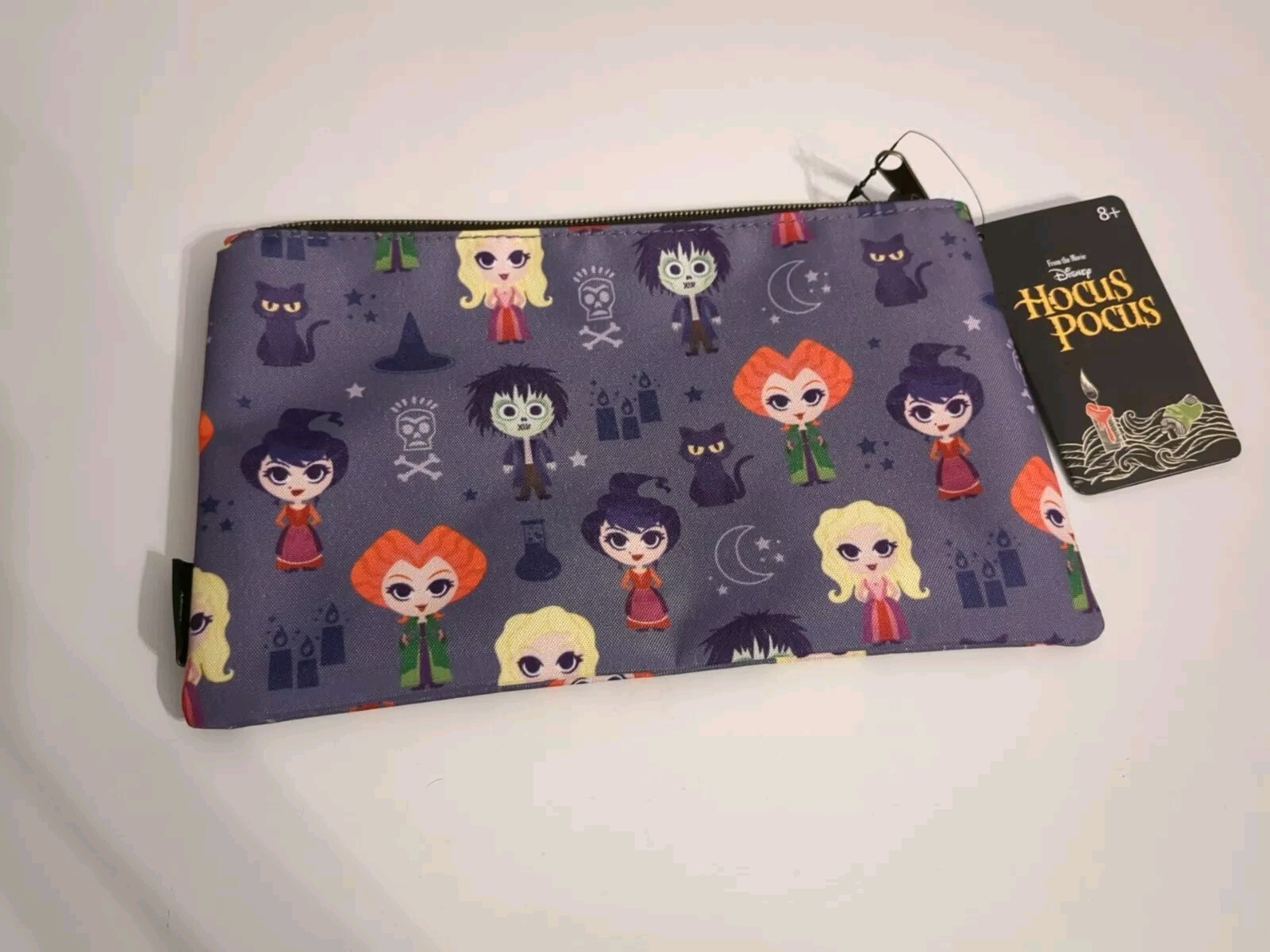 NWT Loungefly Disney Chibi Hocus Pocus Sanderson Sisters~Billy~Binx Makeup Bag