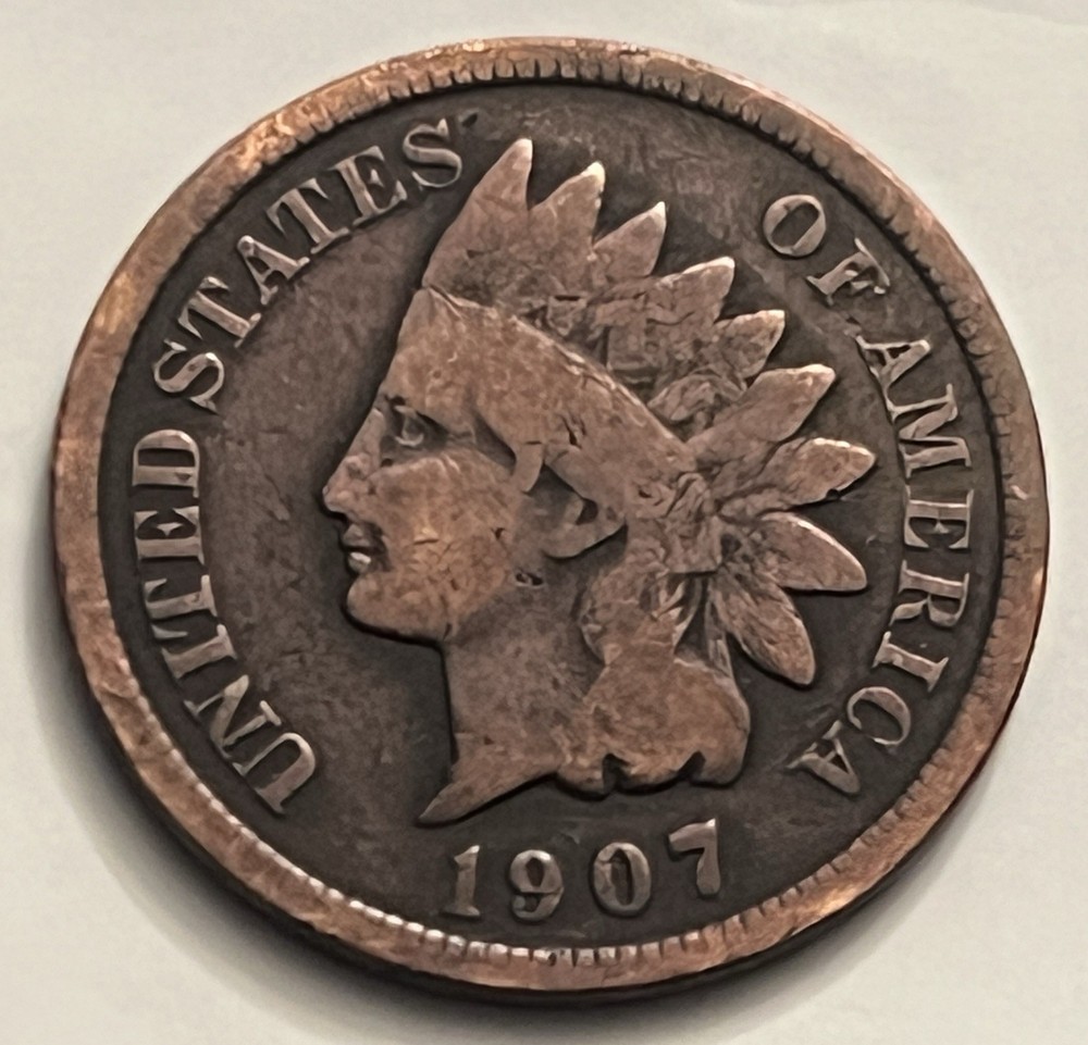 1907 Indian Head Cent VG BN239