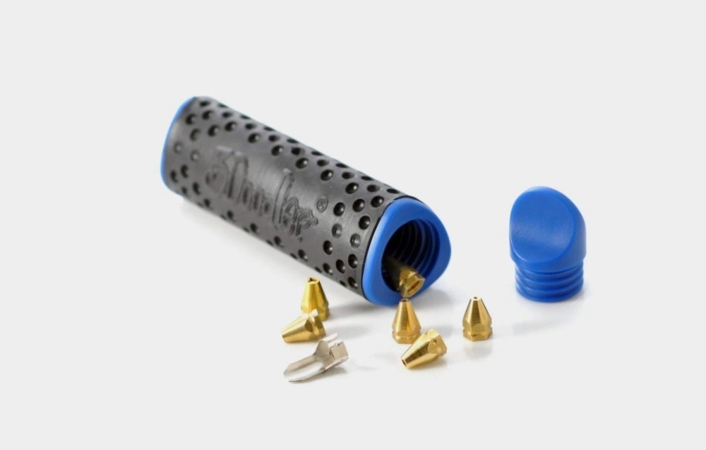 3Doodler Nozzle Set + Holder for Create & 2.0 – 6 Brass Tips & Smoothing Tool