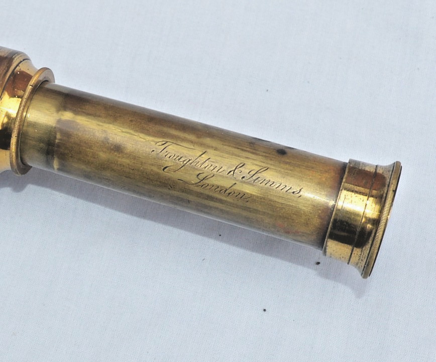 Single draw telescope by Troughton & Simms. War Dept.