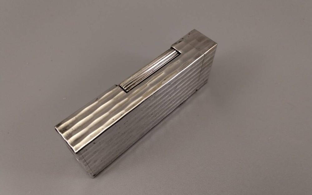 Dunhill D Mark Silver Bamboo Cigar Cutter Fully Functional