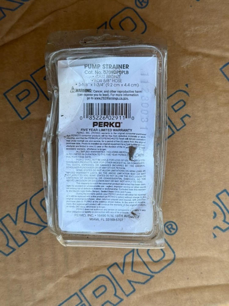 Perko 0709DP0PLB Cast Bronze Pump Strainer