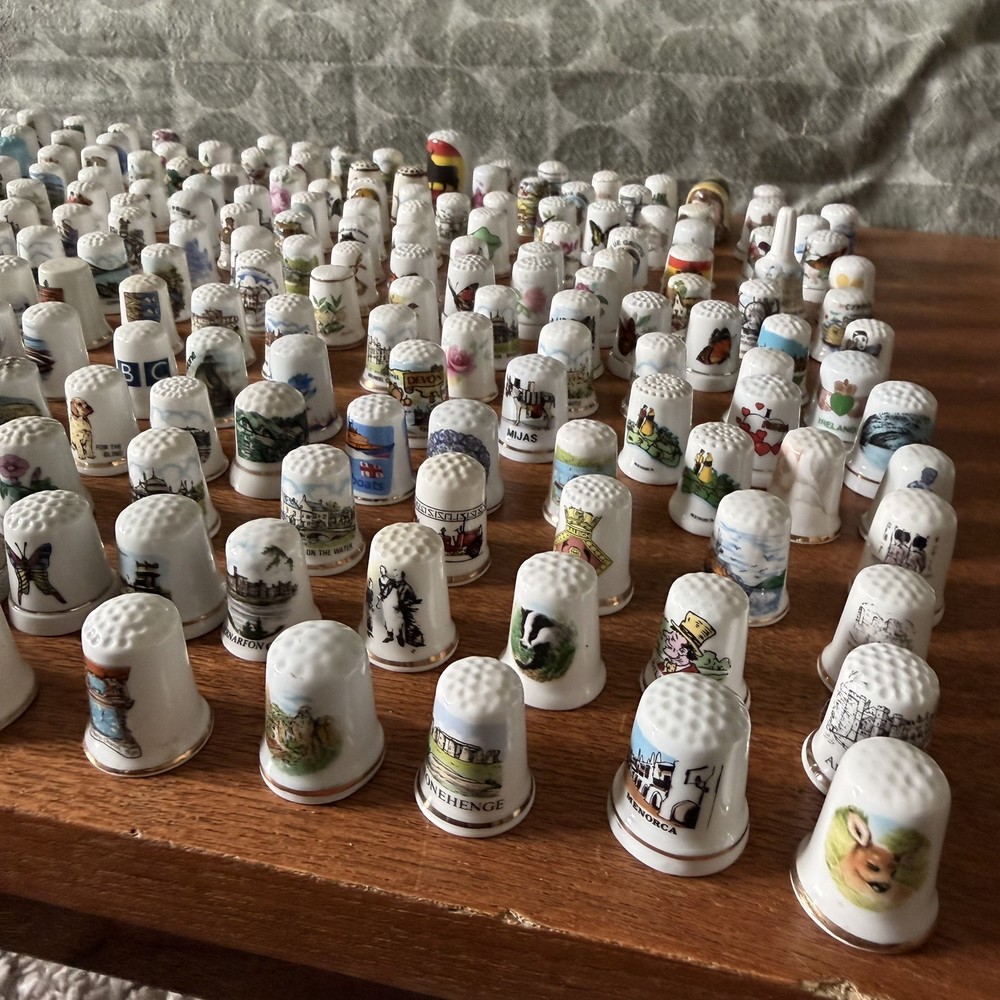 Large Thimble Collection - Over 250 Pieces