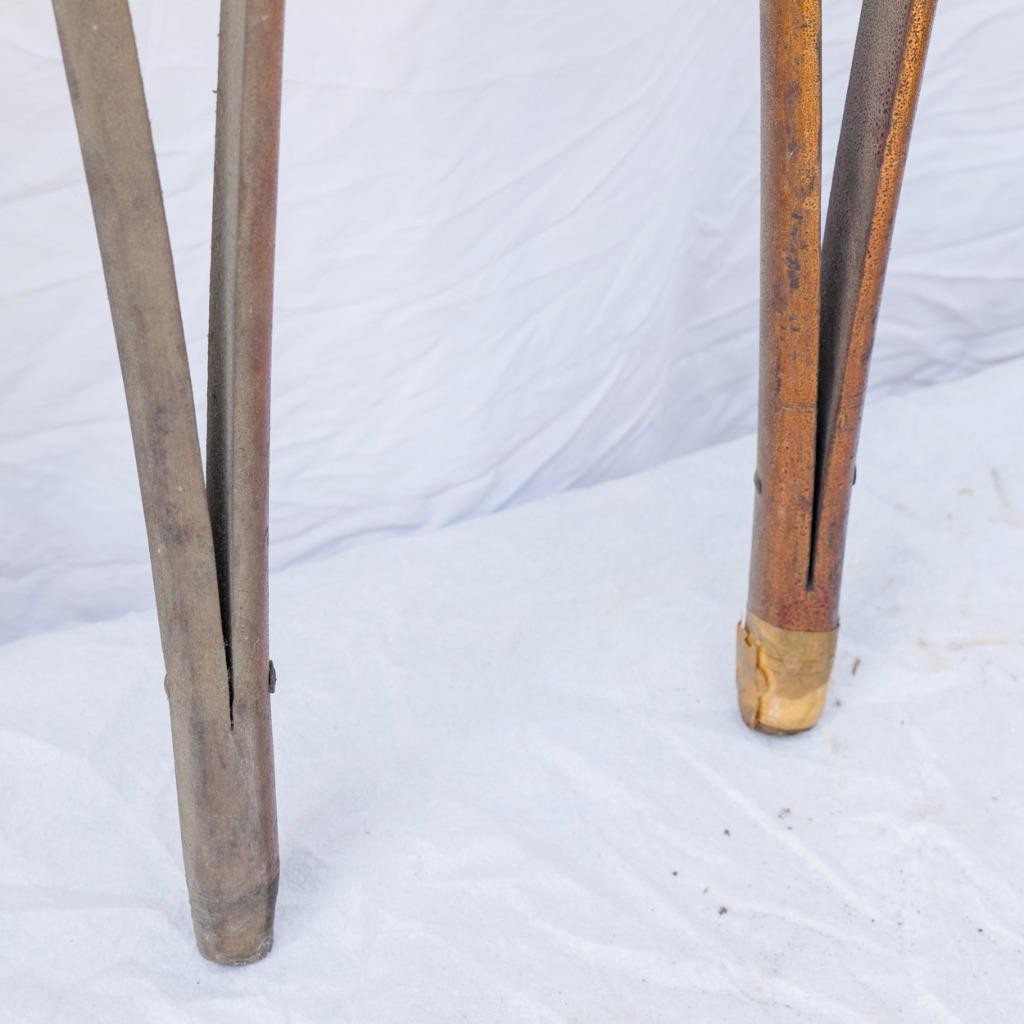 Antique Wooden Crutches Split Wood Non-Adjustable Medical 4'