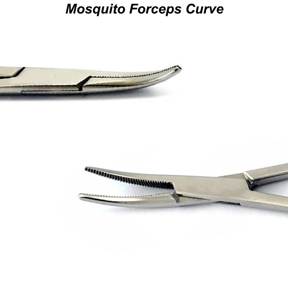 Micro Halsted Mosquito Forceps Artery Clamp Curved Surgical Locking Instruments