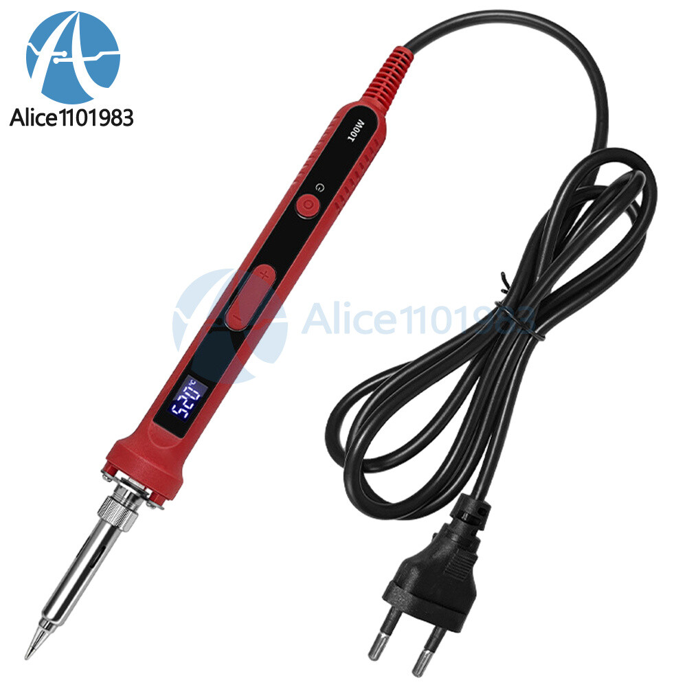 100W Electric Soldering Iron Digital Adjustable Temp Inter Heated Welding Iron