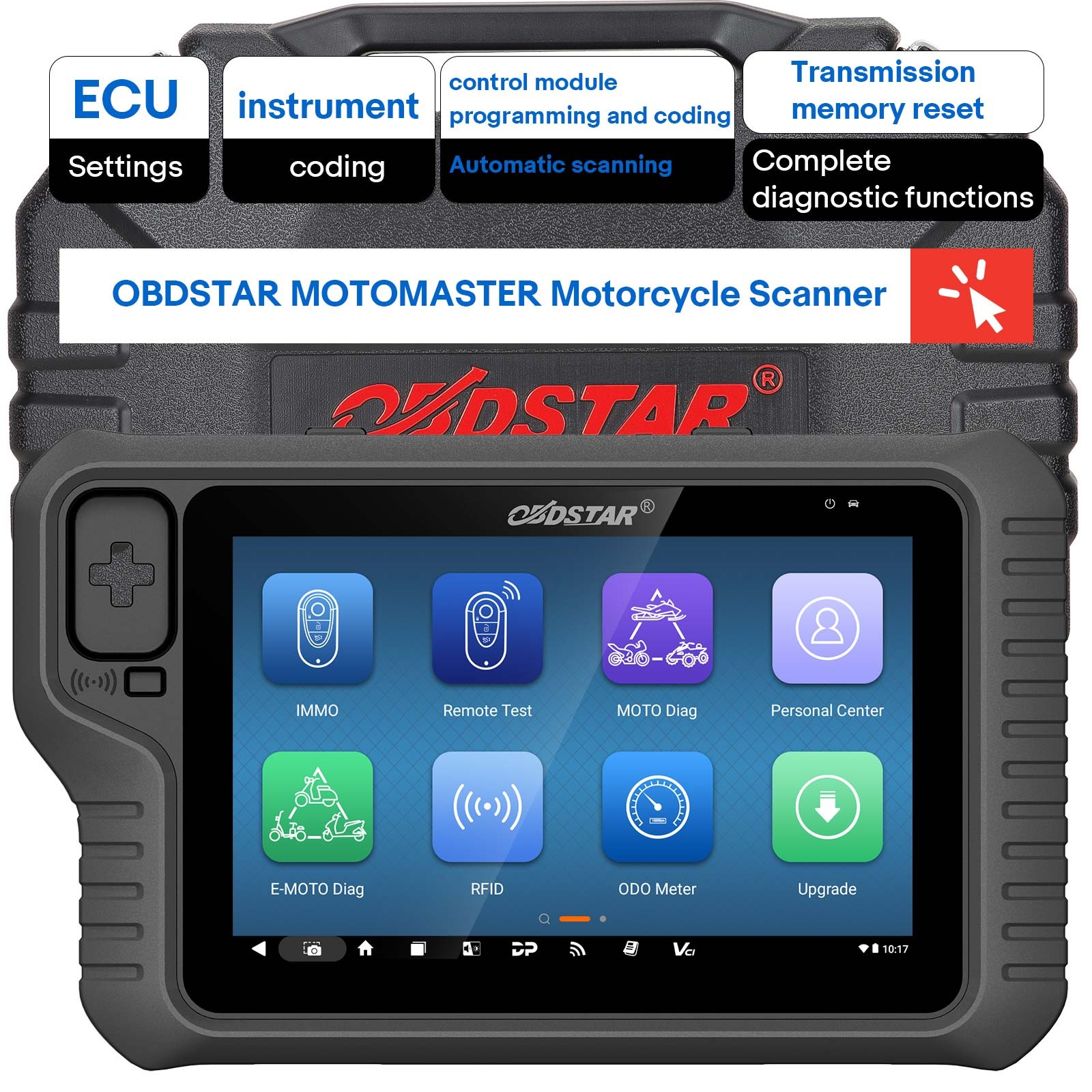 OBDSTAR MOTOMASTER Motorcycle Diagnosis Tool Code Scanner Upgrade of MS80