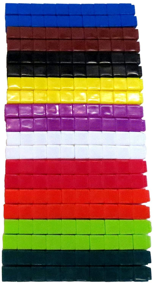 Interlocking Unilink Cubes, Plastic Cubes for Early Math, Connecting Cubes for K