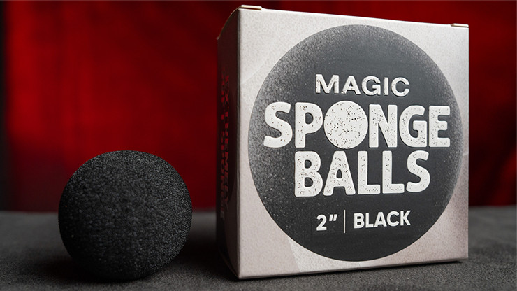 Magic Sponge Balls (2" / BLACK) by Murphy's Magic (Pack of 4)