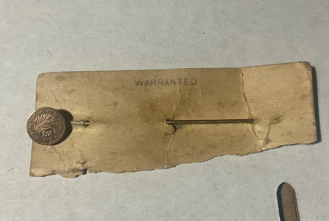 Vintage 1849 California Fractional Gold Stick Pin / Ornate Jewelry