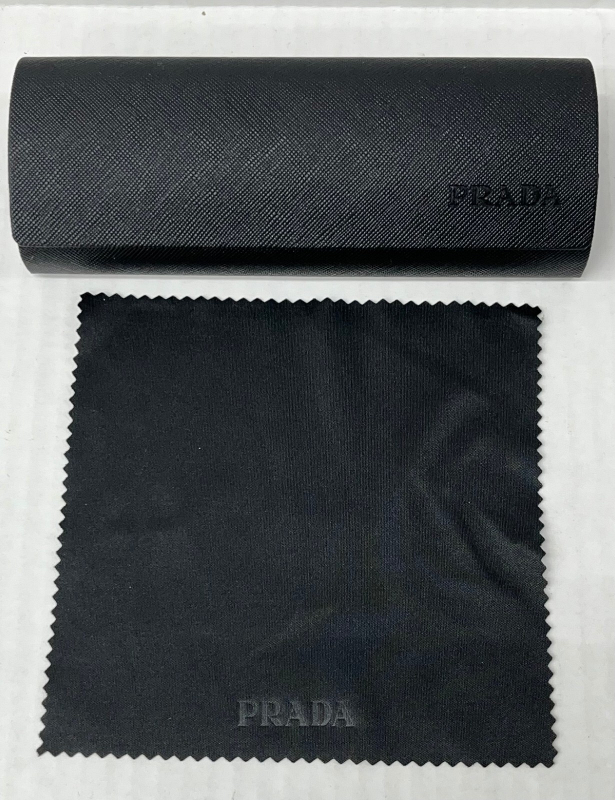 Prada Optical Case Eyeglass Black Hard Box Cloth Magnetic Original and Authentic