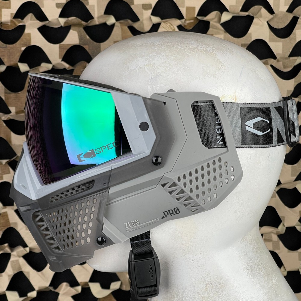 NEW Carbon CRBN Zero Pro Paintball Mask (Less Coverage) - Ghost - Leaf Mirror