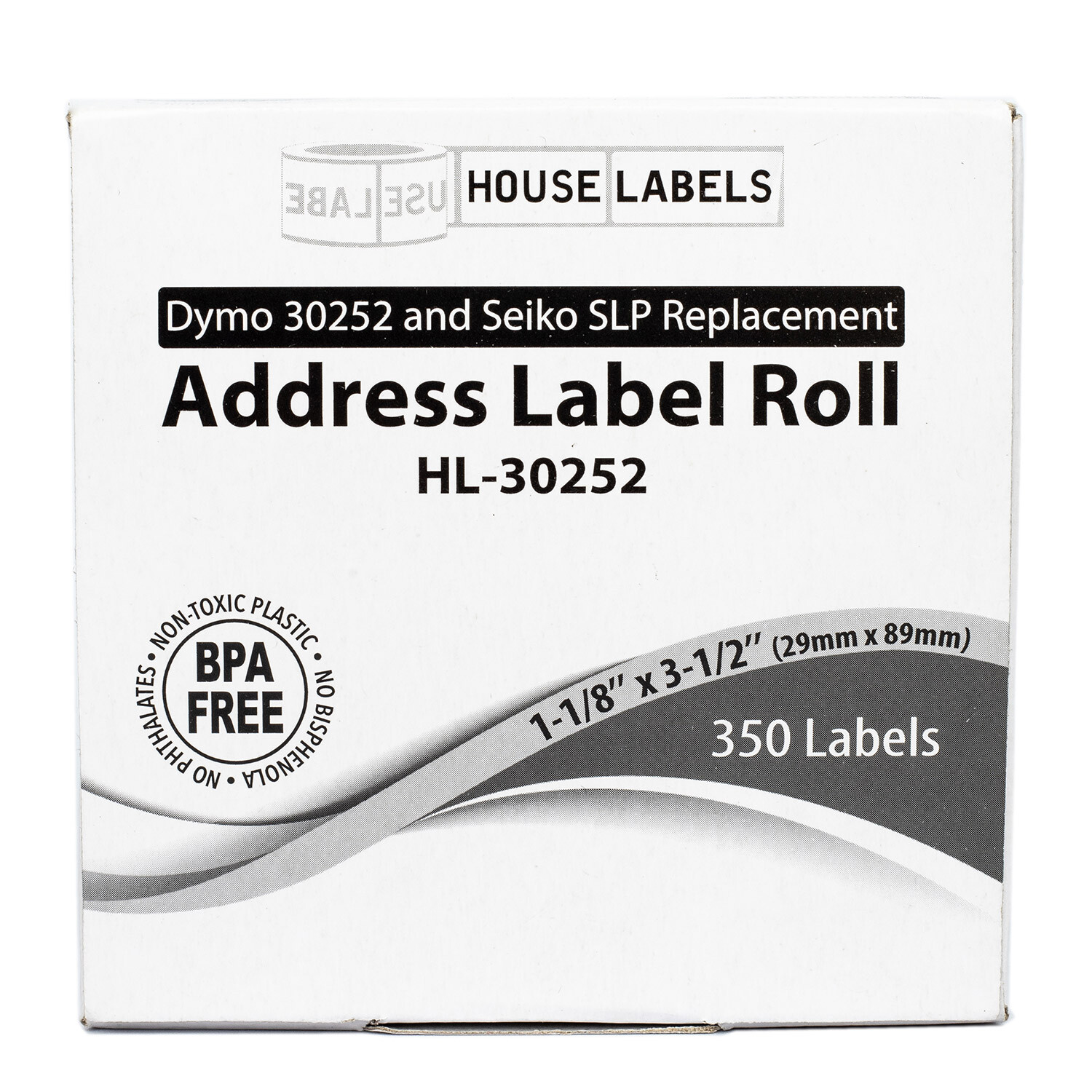 DYMO 30252 Direct Thermal Address Labels (1-1/8" x 3-1/2") - (24) Rolls of 350