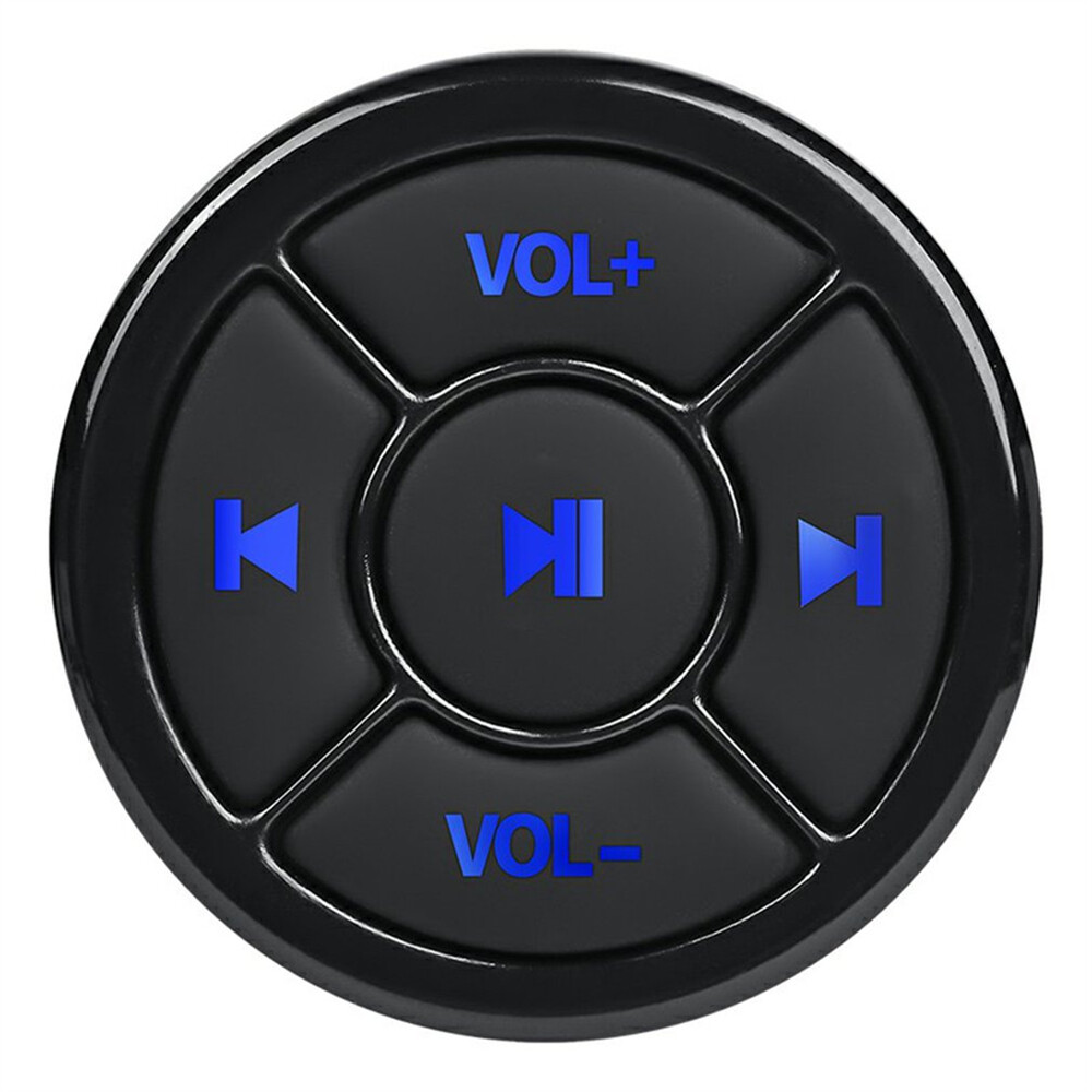 Wireless Media Button Remote Controller Car Motorcycle Steering Wheel MP3 Play