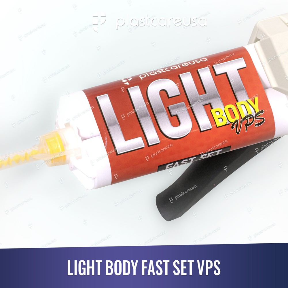 3 x Light Body FAST Rapid Set Dental VPS Impression Material, 50ml PVS