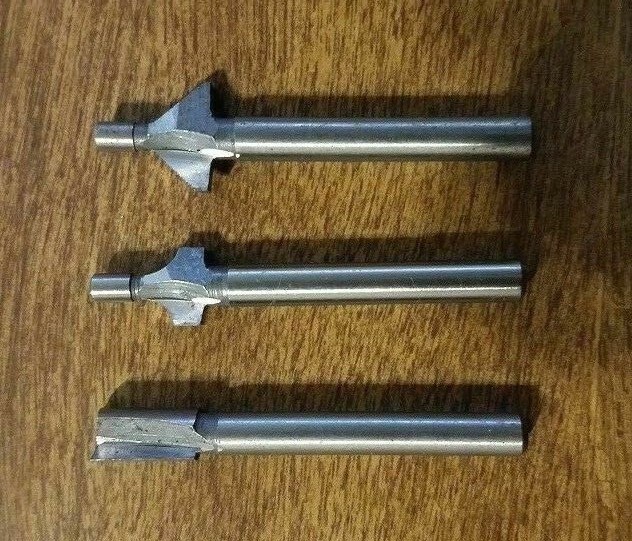 NEW DREMEL TRIO ROUTER BITS TR615, TR618, TR654 3 SET