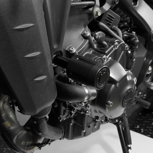 Black Motorcycle Frame Sliders - Falling Crash Protector Guards