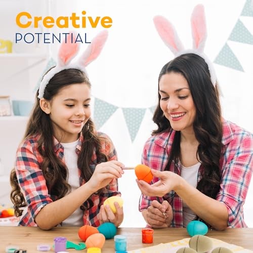 DIY Paper Mache Easter Eggs to Paint Pack - Paintable & Fillable Blank 12