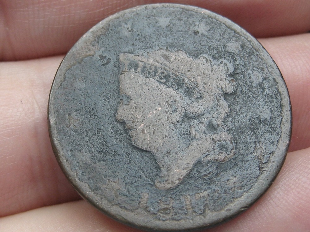 1817 Matron Head Large Cent- 13 Stars, Good Details