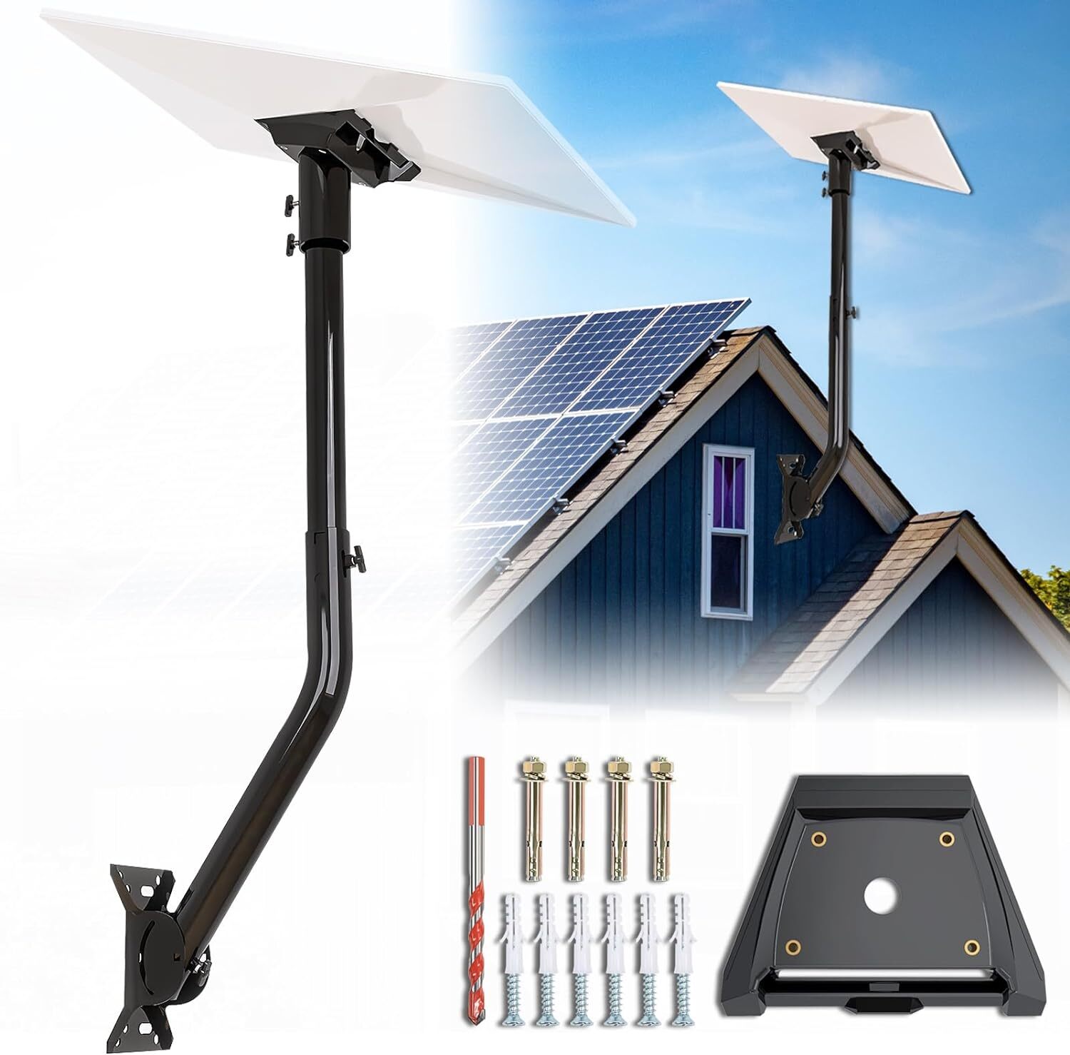 Adjustable Starlink Gen 3 Mount, Starlink Mounting Kit Gen 3, Long Wall Mount