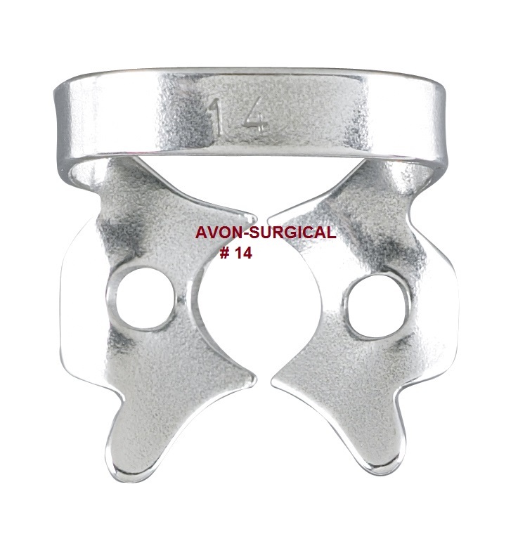 3 ENDODONTIC RUBBER DAM CLAMPS #14 Dental Instruments