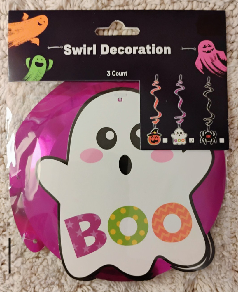 Ghost Swirl Hanging Decoration Halloween