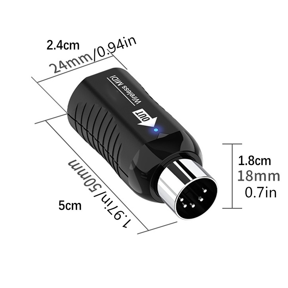 Midi Wireless Guitar Receiver Transmitter For Digital Piano Keyboard Replacement