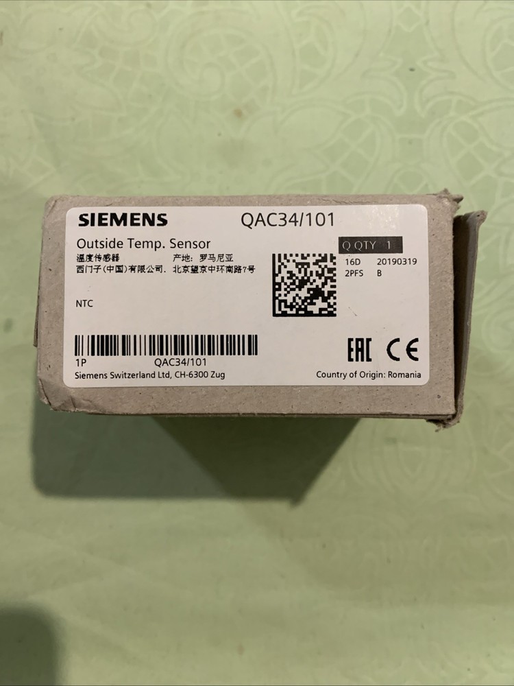 Siemens QAC34/101 Outside Temperature Sensor