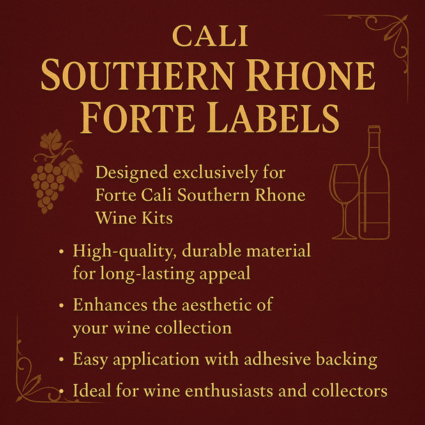 FWK Cali Southern Rhone Forte Labels