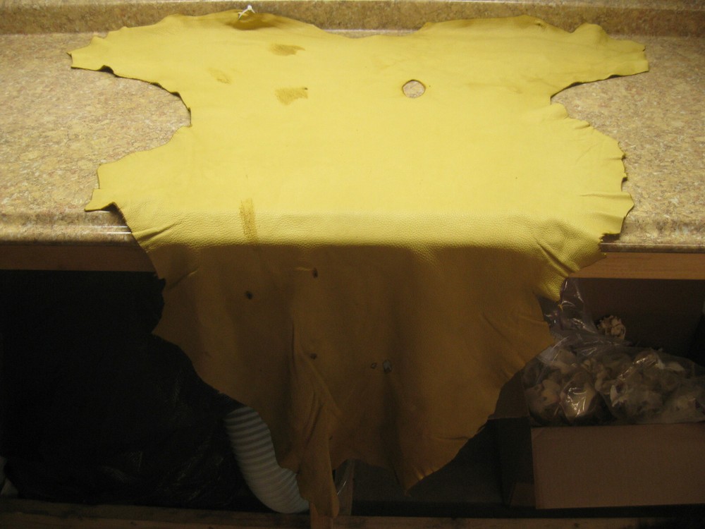 Gold Top Grain Deer Leather # 0007602 Row I