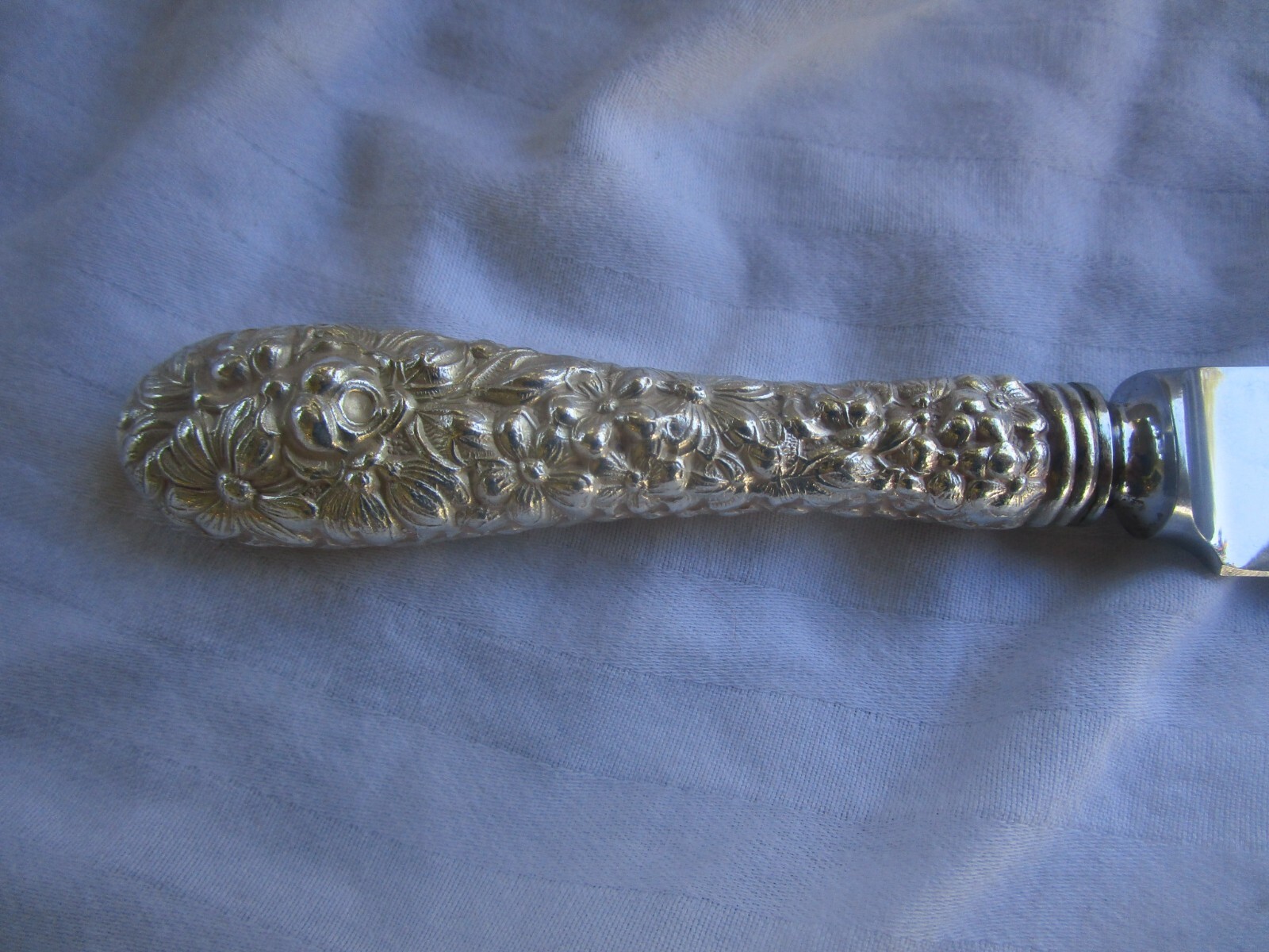 Vtg Stieff Rose Sterling Handled Dinner Knife