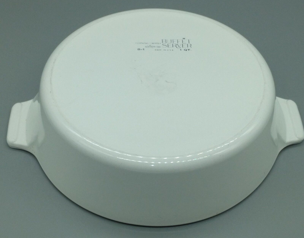 Vintage Corningware 1960s Buffet Server Small Round Lidded Casserole B-1
