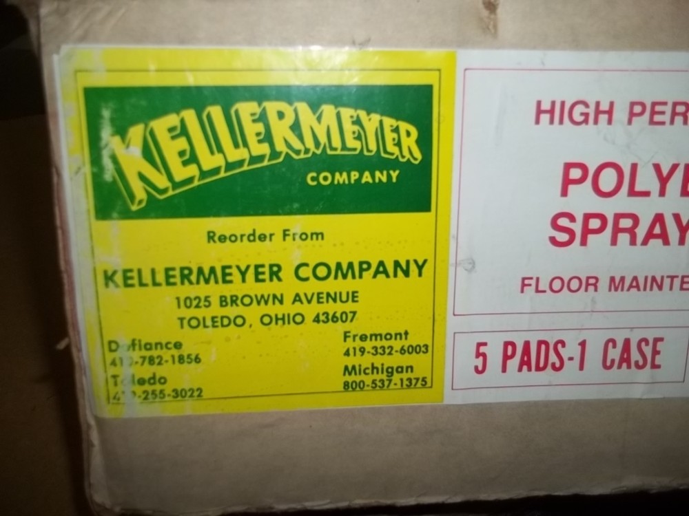 Kellermeyer High Performance Polyester Spray Buff Floor Maintenance Pad